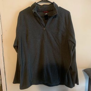 North face quarter zip 1/4 fleece pullover